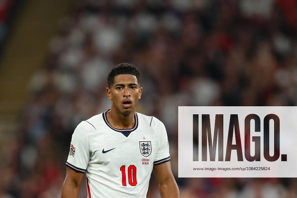 Jude Bellingham of England during the UEFA Nations League 2026 27 group phase match between England and Czechia at Wembley Stadium on October 6, 2026 in London, England.