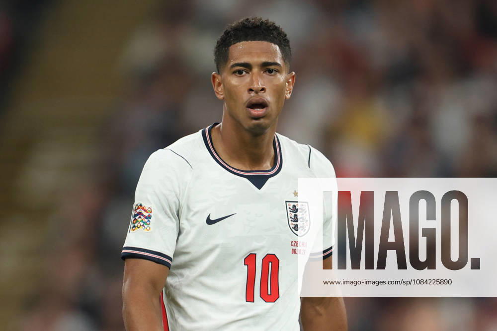 Jude Bellingham of England during the UEFA Nations League 2026 27 group phase match between England and Czechia at Wembley Stadium on October 6, 2026 in London, England.