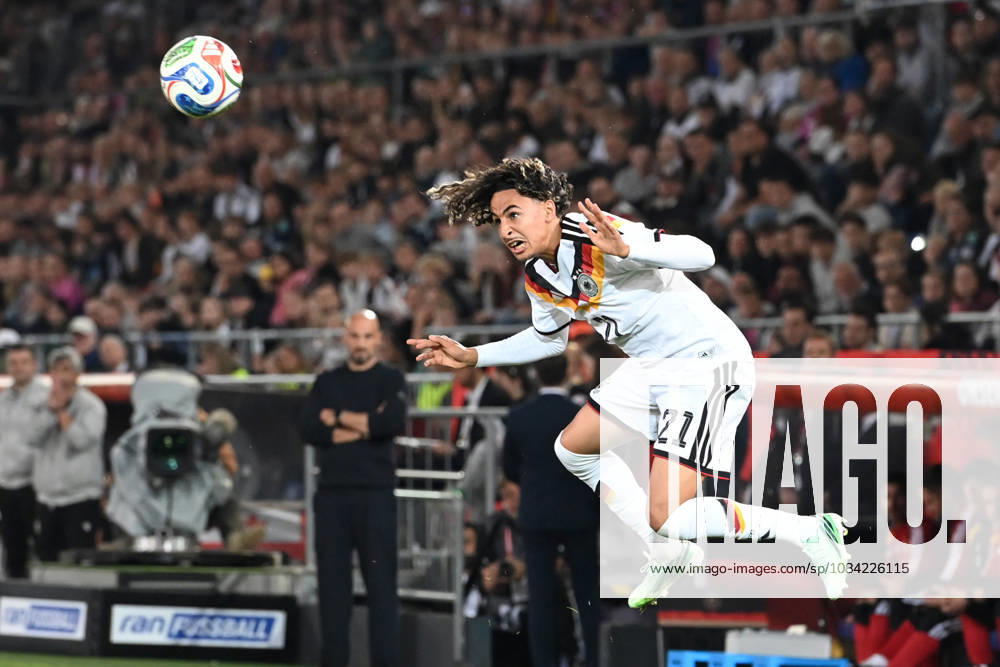 Wael MOHYA GER Play, Individual Play, Soccer International Match, U21, European Championship Qualifier, Germany vs. Georgia 2–0 on October 6, 2026, Schueco Arena, Bielefeld, Â