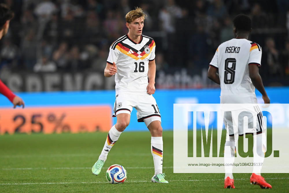 Alyosha KEMLEIN GER Play, Individual Play, Soccer International Match, U21, European Championship Qualifier, Germany vs. Georgia 2–0 on October 6, 2026, Schueco Arena, Bielefeld, Â