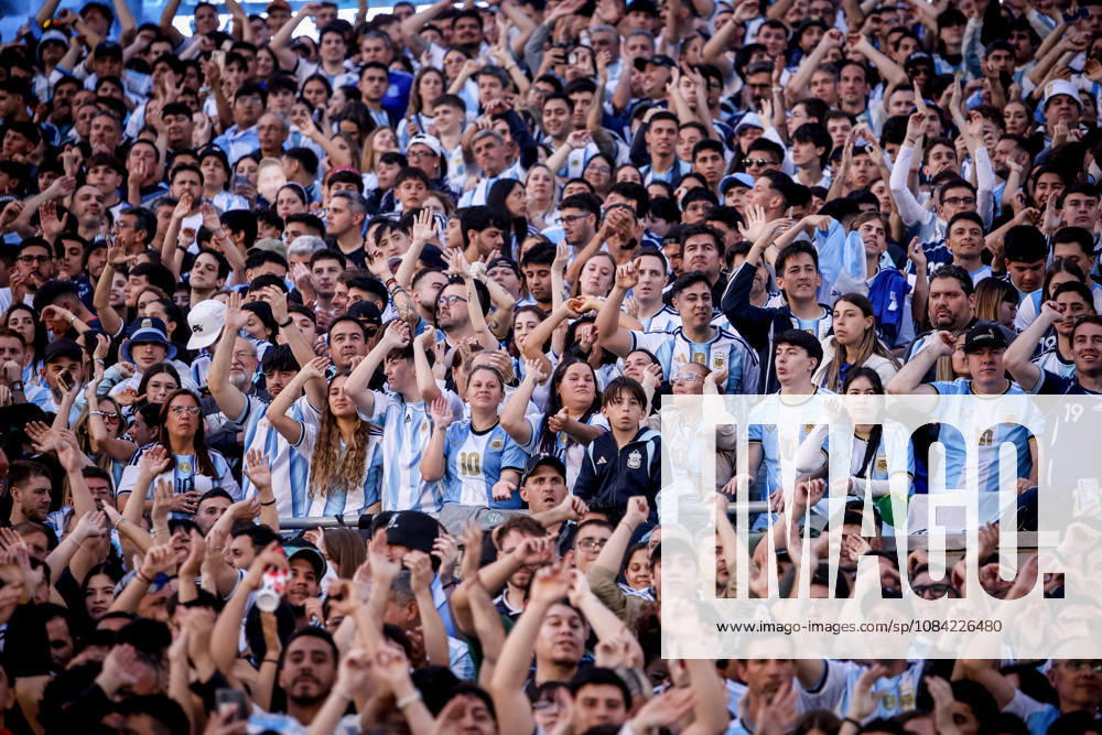 The last match of Messi in Buenos Aires, Argentina - 06 Oct 2026 Argentina fans seen prior to the match between Argentina and Benin International Friendly, Länderspiel, Nationalmannschaft match, The last match of Messi with Argentina national team, Nationalteam Final score: Argentina 3 - 0 Benin Buenos Aires Argentina