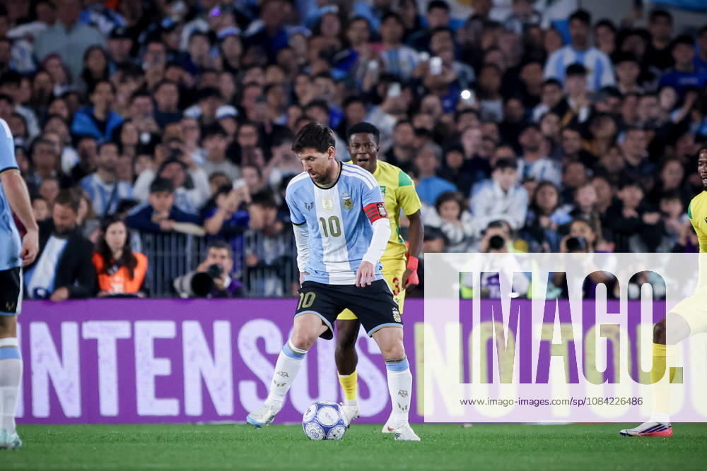 The last match of Messi in Buenos Aires, Argentina - 06 Oct 2026 Lionel Messi of Argentina seen in action during the match between Argentina and Benin International Friendly, Länderspiel, Nationalmannschaft match, The last match of Messi with Argentina national team, Nationalteam Final score: Argentina 3 - 0 Benin Buenos Aires Argentina