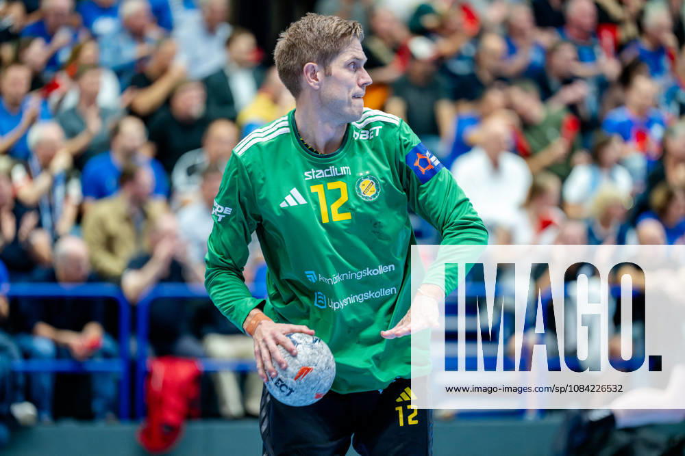 Solingen, October 6, 2026, Handball, Men s, EHF, European League, Group Stage, Matchday 2, 2026–2027, Bergischer HC vs. IK Sävehof, Peter Johannesson (IK Sävehof), 12 during the game at Klingenhalle in Solingen, North Rhine-Westphalia, Germany