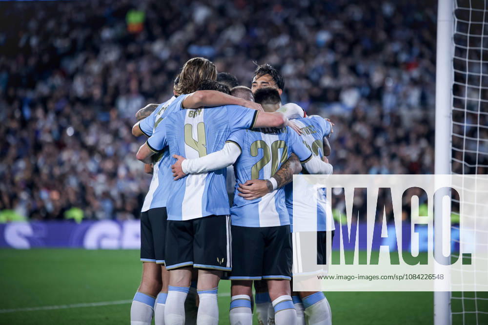 The last match of Messi in Buenos Aires, Argentina - 06 Oct 2026 Lionel Messi of Argentina and his teammates celebrate his goal during the match between Argentina and Benin International Friendly, Länderspiel, Nationalmannschaft match, The last match of Messi with Argentina national team, Nationalteam Final score: Argentina 3 - 0 Benin Buenos Aires Argentina