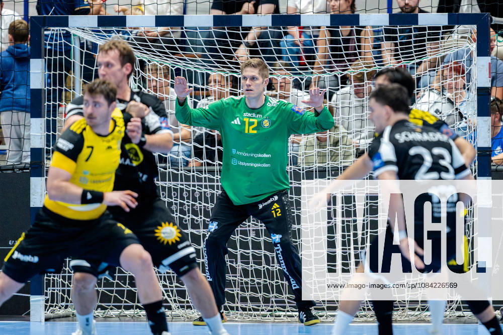 Solingen, October 6, 2026, Handball, Men s, EHF, European League, Group Stage, Matchday 2, 2026–2027, Bergischer HC vs. IK Sävehof, Peter Johannesson (IK Sävehof), 12 during the game at Klingenhalle in Solingen, North Rhine-Westphalia, Germany