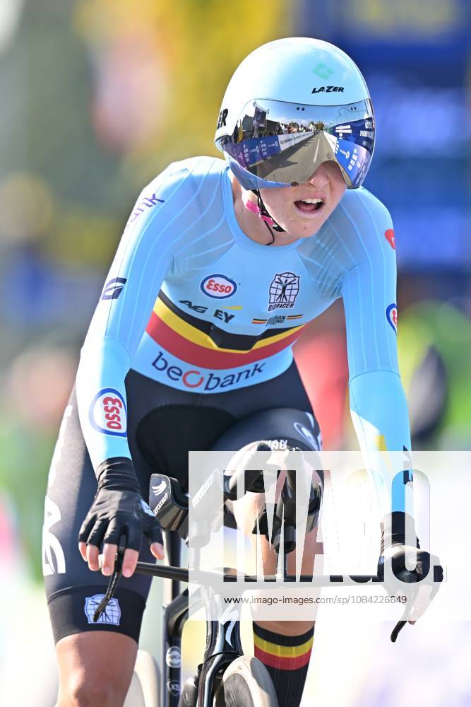 Belgium s Laura Five finishes as second in the Women Junior Individual Time Trial race (22km) at the cycling UEC Road European Championships, in Ljubljana, Slovenia, on Wednesday 7 October 2026. The UEC Road European Championships are taking place from 02 to 07 October in Ljubljana, Slovenia. DAVIDxPINTENS x189033480x