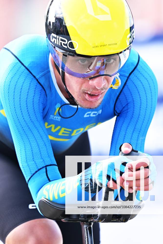 Sweden s Elias Wandel crosses the finish line of the Men Junior Individual Time Trial race (22km) at the cycling UEC Road European Championships, in Ljubljana, Slovenia, on Wednesday 7 October 2026. The UEC Road European Championships are taking place from 02 to 07 October in Ljubljana, Slovenia. DAVIDxPINTENS x189035703x