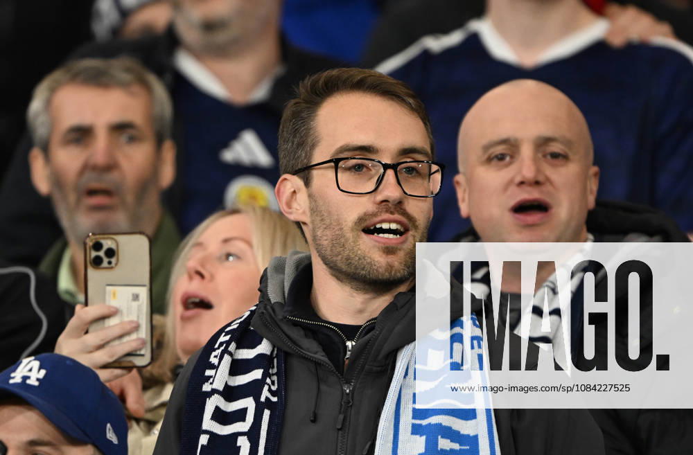 Glasgow, Scotland, 6th October 2026. Scotland fans during the Scotland vs Slovenia UEFA Nations League match at Hampden Park, Glasgow. Picture credit should read: Neil Hanna Sportimage . SPI_106_NH_Scotland_Slovenia SPI-5054-0106