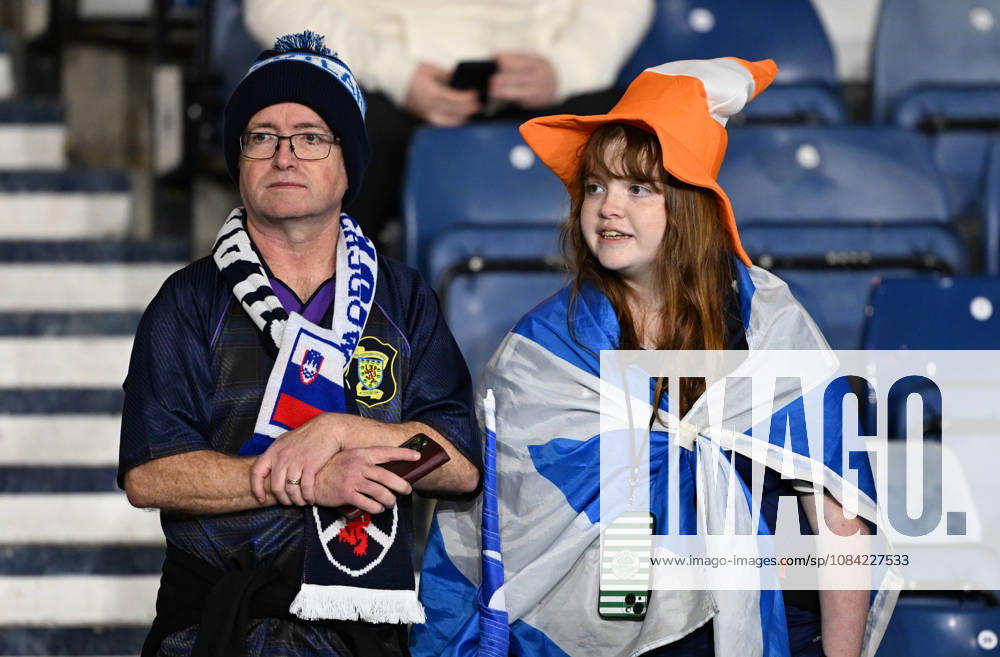 Glasgow, Scotland, 6th October 2026. Scotland fans during the Scotland vs Slovenia UEFA Nations League match at Hampden Park, Glasgow. Picture credit should read: Neil Hanna Sportimage . SPI_111_NH_Scotland_Slovenia SPI-5054-0111