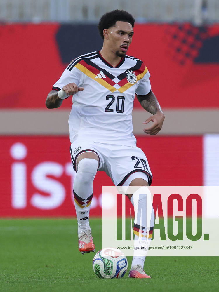 Nnamdi Collins of Germany controls the ball during the UEFA Under-21 EURO qualifier between Germany U21 and Georgia U21 at Almstadion on October 6, 2026, in Bielefeld, Germany. Photo by Marco Steinbrenner, DeFodi Images