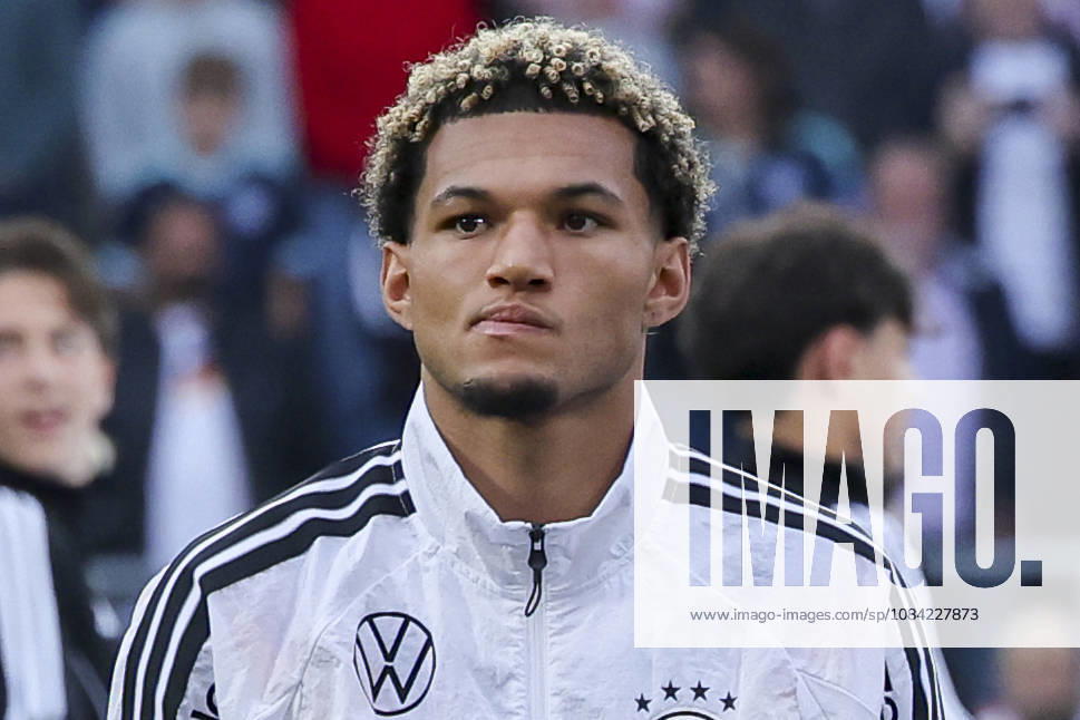 Paris Brunner of Germany looks dejected during the UEFA Under-21 EURO qualifier between Germany U21 and Georgia U21 at Almstadion on October 6, 2026, in Bielefeld, Germany. Photo by Marco Steinbrenner, DeFodi Images
