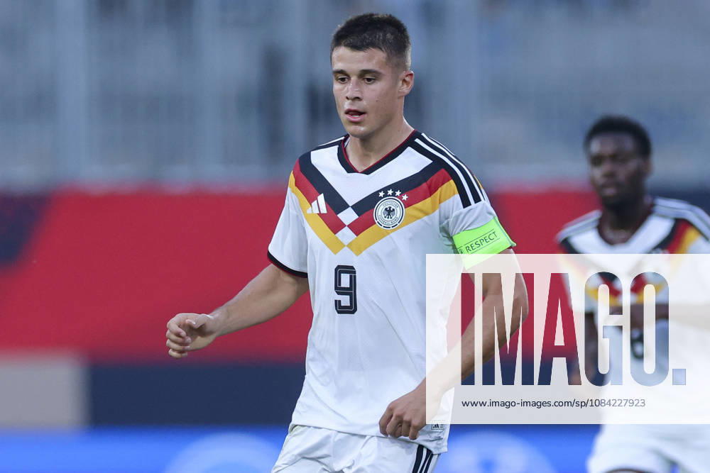 Nicolo Tresoldi of Germany watches the UEFA Under-21 EURO qualifier between Germany U21 and Georgia U21 at Almstadion on October 6, 2026, in Bielefeld, Germany. Photo by Marco Steinbrenner, DeFodi Images