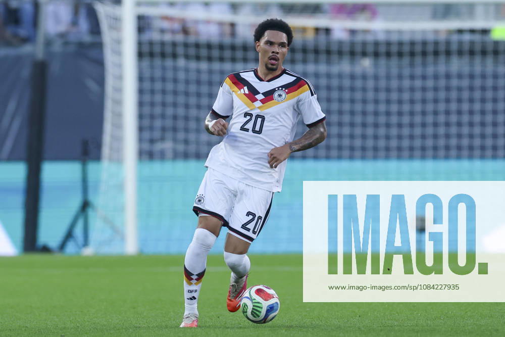 Nnamdi Collins of Germany controls the ball during the UEFA Under-21 EURO qualifier between Germany U21 and Georgia U21 at Almstadion on October 6, 2026, in Bielefeld, Germany. Photo by Marco Steinbrenner, DeFodi Images