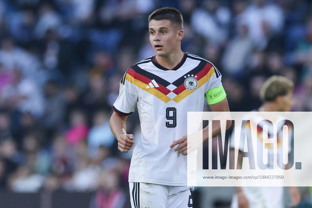 Nicolo Tresoldi of Germany watches the UEFA Under-21 EURO qualifier between Germany U21 and Georgia U21 at Almstadion on October 6, 2026, in Bielefeld, Germany. Photo by Marco Steinbrenner, DeFodi Images