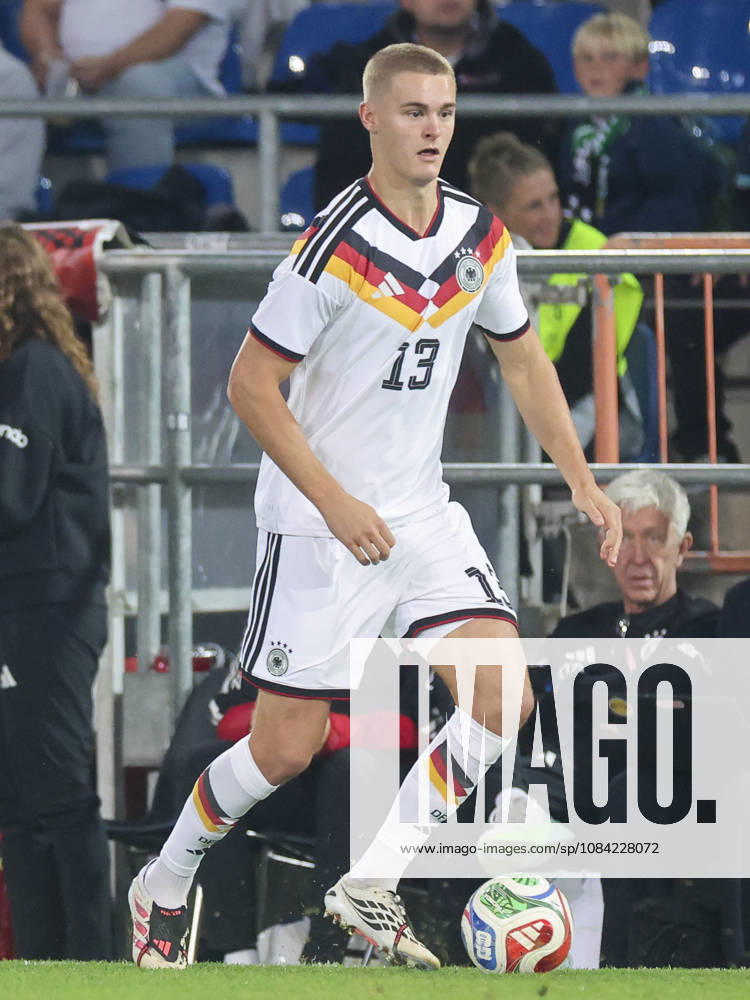 Tom Rothe of Germany controls the ball during the UEFA Under-21 EURO qualifier between Germany U21 and Georgia U21 at Almstadion on October 6, 2026, in Bielefeld, Germany. Photo by Marco Steinbrenner, DeFodi Images