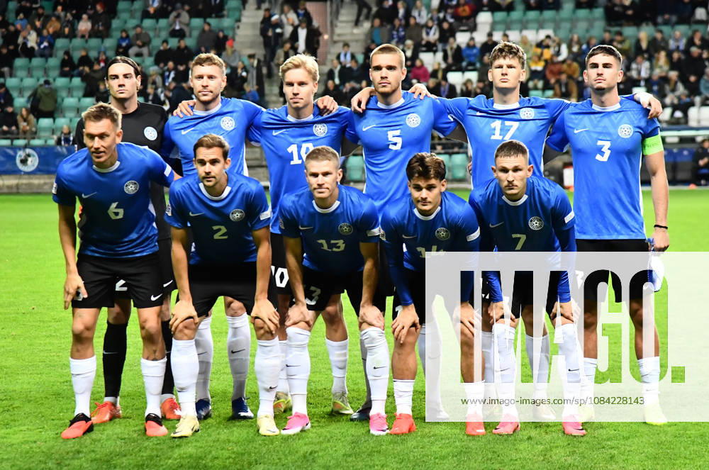 (261007) -- TALLINN, Oct. 7, 2026 -- Estonia s players pose for a team photo before the UEFA Nations League 2026 27 League C Group C4 match between Estonia and Iceland at A. Le Coq Arena in Tallinn, Estonia, Oct. 6, 2026. (Photo by Xinhua) (SP)ESTONIA-TALLINN-FOOTBALL-UEFA NATIONS LEAGUE C-ESTONIA VS ICELAND SergeixStepanov