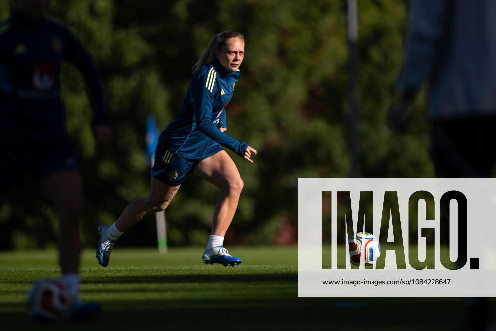 Alice Bergström of the Swedish women’s national soccer team during a training session on October 7, 2026 in Stockholm. Photo by Emma Wallskog, BILDBYRAN, code EW EW0716: soccer, football, fotball, World Cup qualifiers, FIFA Women’s World Cup qualifier, training, Sweden, women’s soccer, BBENG