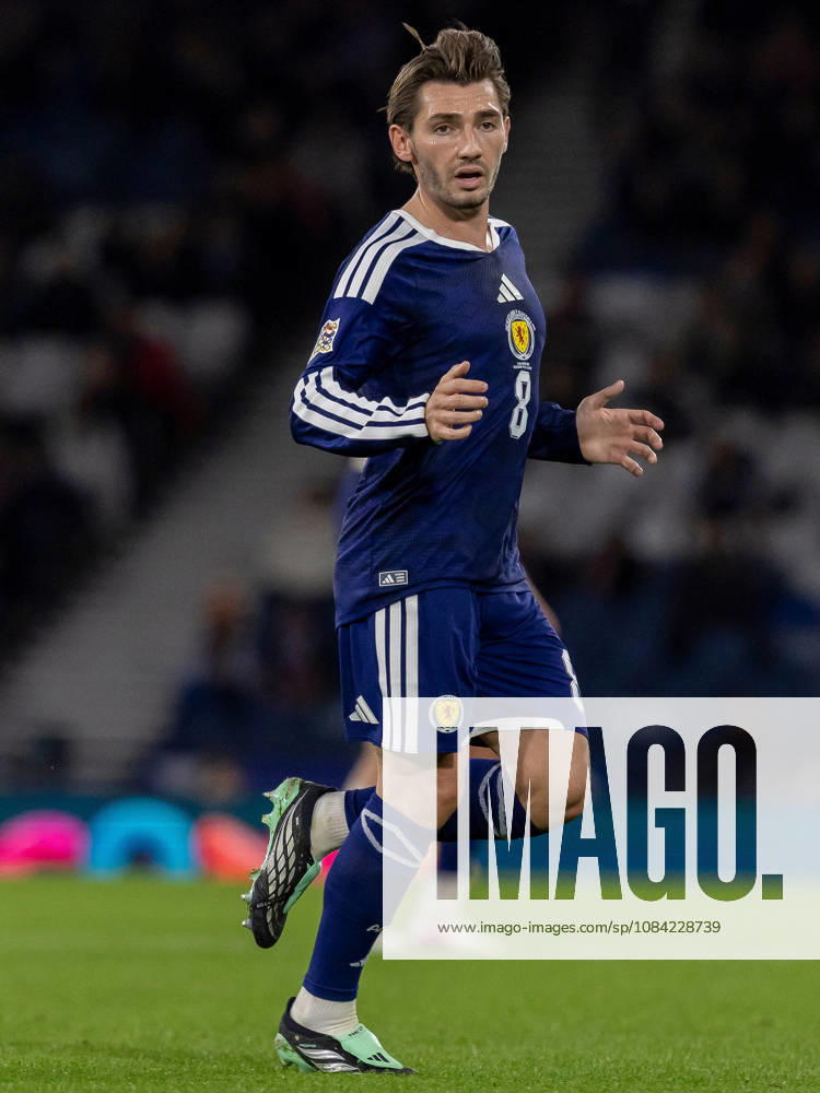 Scotland v Slovenia, UEFA Nations League Billy Gilmour of Scotland national team, Nationalteam during the UEFA Nations League League B Group B1 between Scotland and Slovenia. Barclays Hampden, Hampden Park, Glasgow, Scotland. 6 October 2026. Hampden Park Barclays Hampden Glasgow Scotland Editorial use only ,