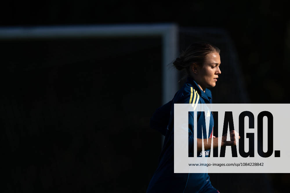Beata Olsson of the Swedish women’s national soccer team during a training session on October 7, 2026 in Stockholm. Photo by Emma Wallskog, BILDBYRAN, code EW EW0716: soccer, football, fotball, World Cup qualifiers, FIFA Women’s World Cup qualifier, training, Sweden, women’s team, bbeng
