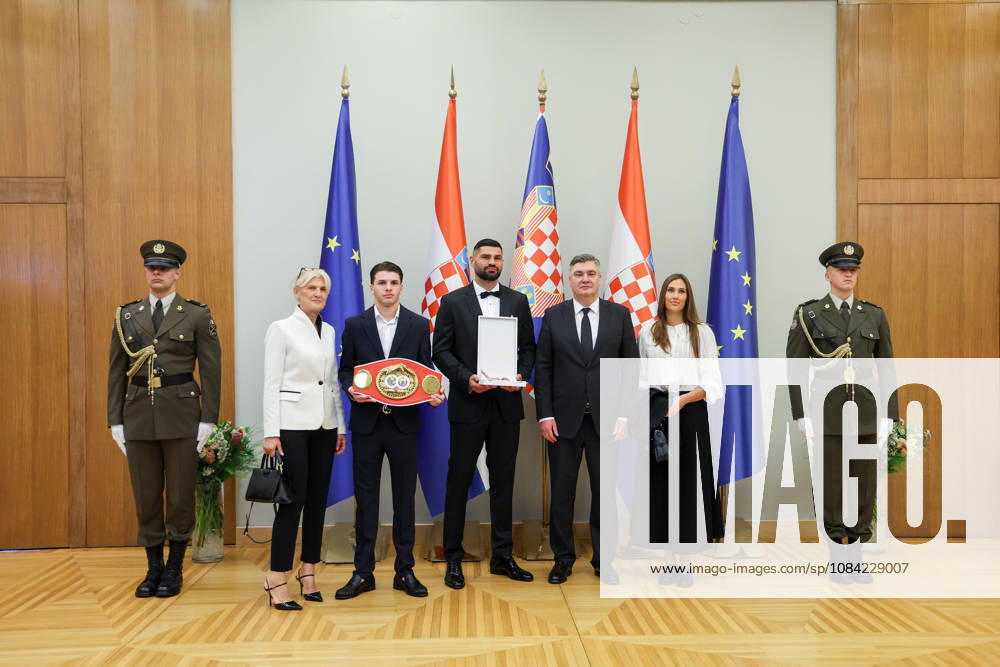 Croatian President Zoran Milanovic Presents Order of Duke Trpimir to Boxer Filip Hrgovic Croatian President Zoran Milanovic presents boxer Filip Hrgovic with the Order of Duke Trpimir with Ribbon and Star during a ceremony at the Office of the President of the Republic of Croatia in Zagreb, Croatia on October 7, 2026. MatijaxHabljak PIXSELL