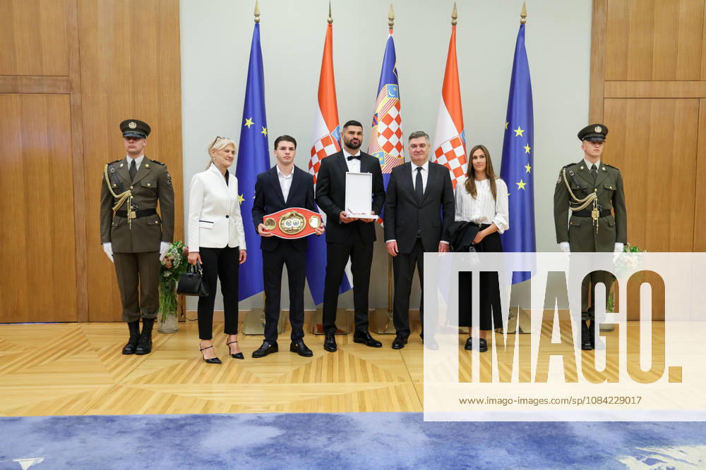 Croatian President Zoran Milanovic Presents Order of Duke Trpimir to Boxer Filip Hrgovic Croatian President Zoran Milanovic presents boxer Filip Hrgovic with the Order of Duke Trpimir with Ribbon and Star during a ceremony at the Office of the President of the Republic of Croatia in Zagreb, Croatia on October 7, 2026. MatijaxHabljak PIXSELL