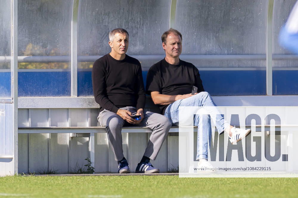 Soccer, FC Schalke 04 training session featuring Ayhan Tumani, Sports Director of the FC Schalke 04 Youth Academy, and Till Beckmann, Administrative Director of the FC Schalke 04 Youth Academy, at the FC Schalke 04 training facility in Gelsenkirchen, North Rhine-Westphalia, Germany xRHR PHOTO YYx