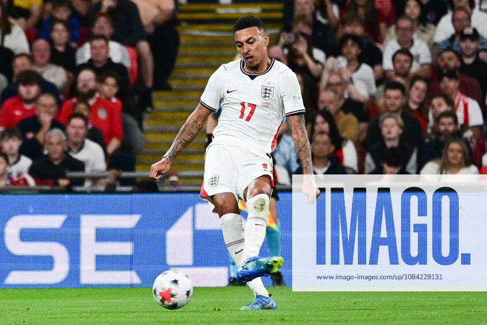 England v Czechia, UEFA Nations League Czechia midfielder Pavel Bucha (17) looks to release the ball during the UEFA Nations League match between England and Czechia at Wembley Stadium, London, UK on 6 October 2026. London Wembley Stadium Greater London UK Editorial use only ,