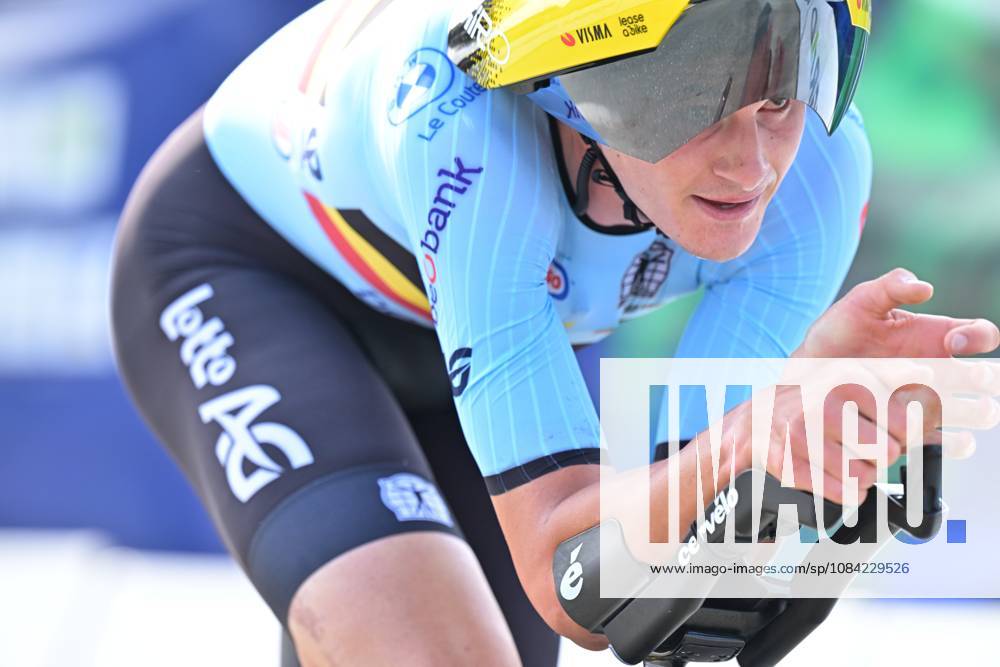 Belgium s Aldo Taillieu pictured in action during the Men U23 Individual Time Trial race (22km) at the cycling UEC Road European Championships, in Ljubljana, Slovenia, on Wednesday 7 October 2026. The UEC Road European Championships are taking place from 02 to 07 October in Ljubljana, Slovenia. DAVIDxPINTENS x189040433x