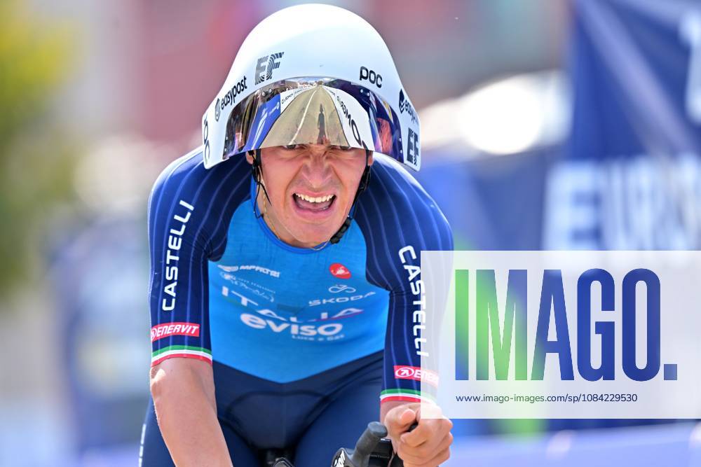 Italy s Roberto Capello crosses the finish line of the Men U23 Individual Time Trial race (22km) at the cycling UEC Road European Championships, in Ljubljana, Slovenia, on Wednesday 7 October 2026. The UEC Road European Championships are taking place from 02 to 07 October in Ljubljana, Slovenia. DAVIDxPINTENS x189040453x