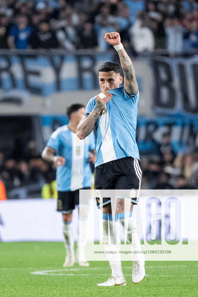 Nicolas Otamendi of Argentina celebrates after scoring the team s first goal during the International Friendly, Länderspiel, Nationalmannschaft football match between Argentina and Benin, at the Estadio Monumental Antonio V. Liberti, on October 6, 2026, in Buenos Aires, Argentina. Richard Callis Fotoarena (Richard Callis SPP)