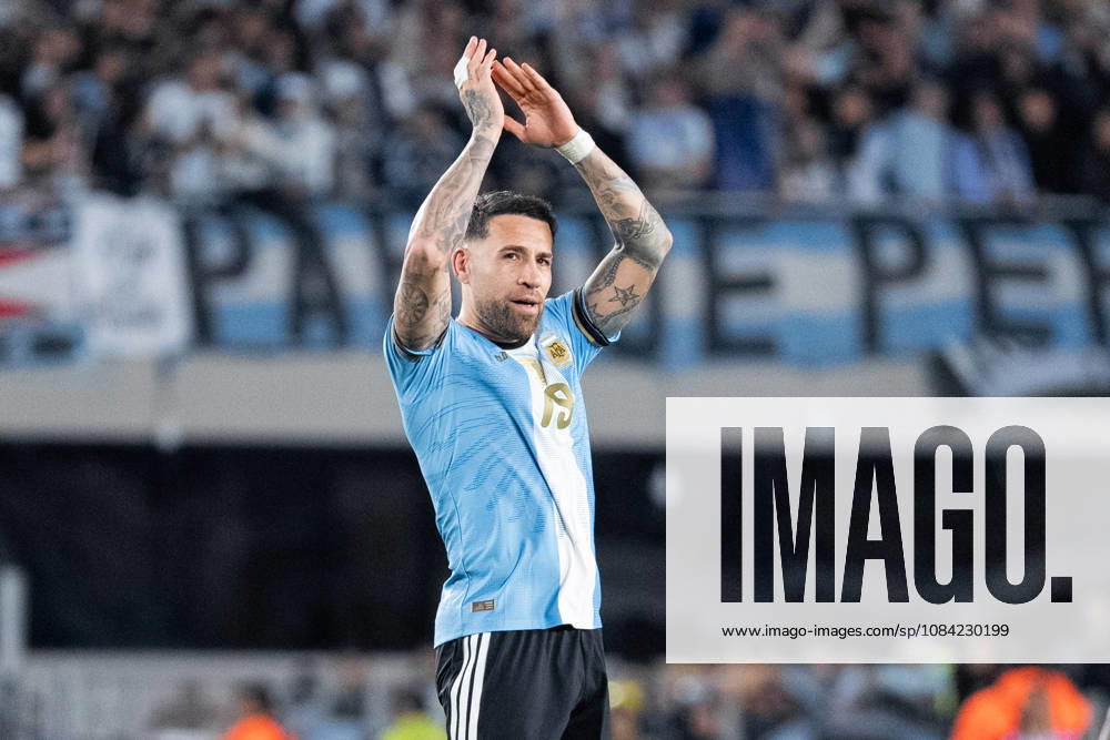 Nicolas Otamendi of Argentina celebrates after scoring the team s first goal during the International Friendly, Länderspiel, Nationalmannschaft football match between Argentina and Benin, at the Estadio Monumental Antonio V. Liberti, on October 6, 2026, in Buenos Aires, Argentina. Richard Callis Fotoarena (Richard Callis SPP)
