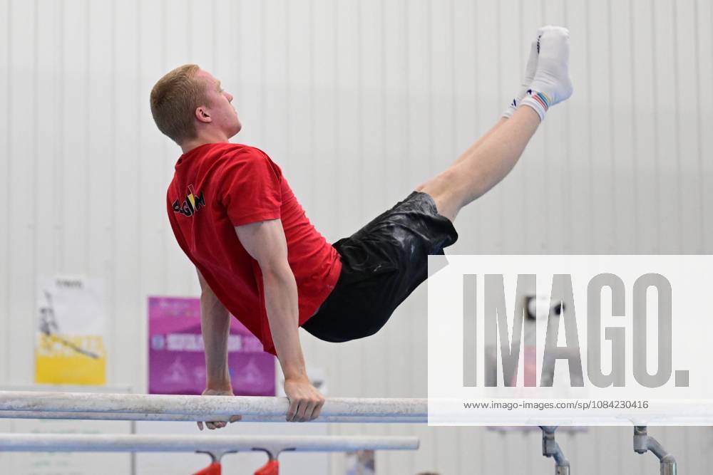 Belgian gymnast Kilan Van der Aa pictured during a training session of Belgium s artistic gymnastics team, Wednesday 7 October 2026, in Gent, ahead of the Worlds Championships in Rotterdam from 17 to 25 October 2026. DIRKxWAEM x189042389x