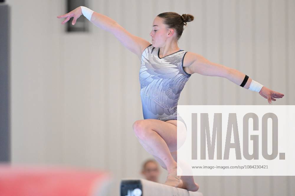Belgian gymnast Jade Vansteenkiste pictured during a training session of Belgium s artistic gymnastics team, Wednesday 7 October 2026, in Gent, ahead of the Worlds Championships in Rotterdam from 17 to 25 October 2026. DIRKxWAEM x189042174x