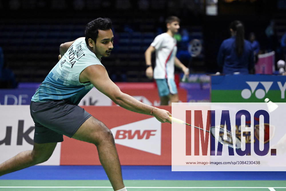 Tharun Mannepalli of India during the badminton Clash of Clans Arctic Open 2026 tournament in Vantaa, Finland, on October 7, 2026. - ANTTI AIMO-KOIVISTO Vantaa Finland 8ihzSyk39iQ