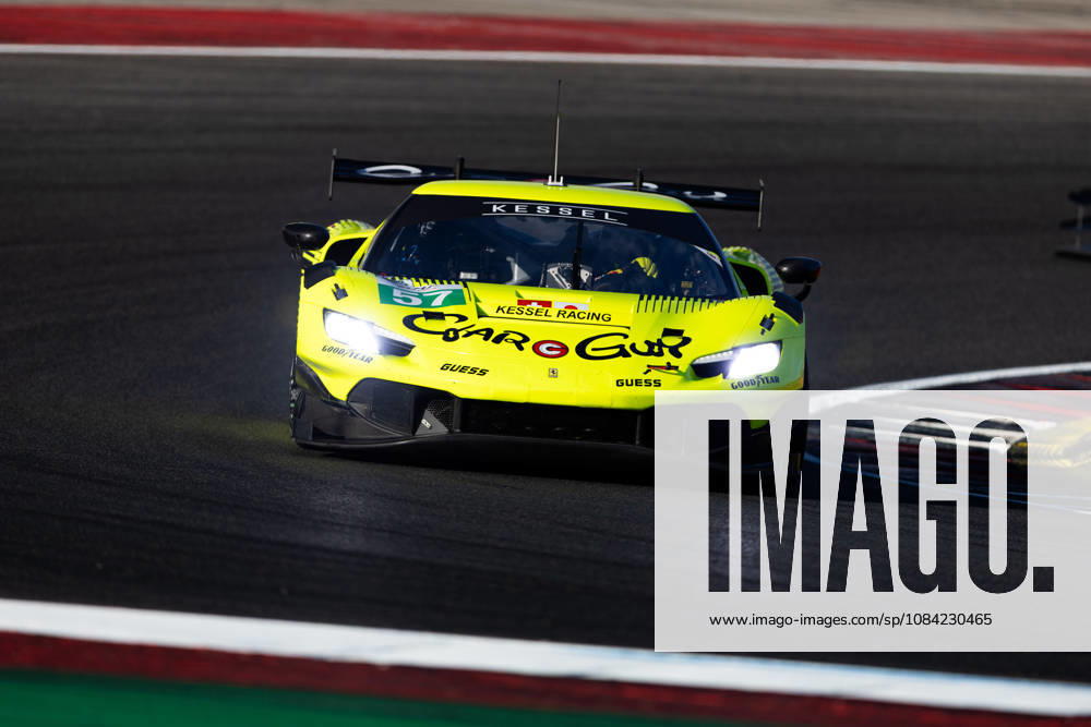 AUTO - ELMS - 4 HOURS OF PORTIMAO 2026 57 KIMURA Takeshi (jpn), JAUBERT Mathys (fra), SERRA Daniel (bra), Kessel Racing, Ferrari 296 LMGT3 Evo, LMGT3, action during the 4 Hours of Portimao 2026, 6th round of the 2026 European Le Mans Series on the Autodromo Internacional do Algarve from October 8 to 10, 2026 in Portimao, Portugal -