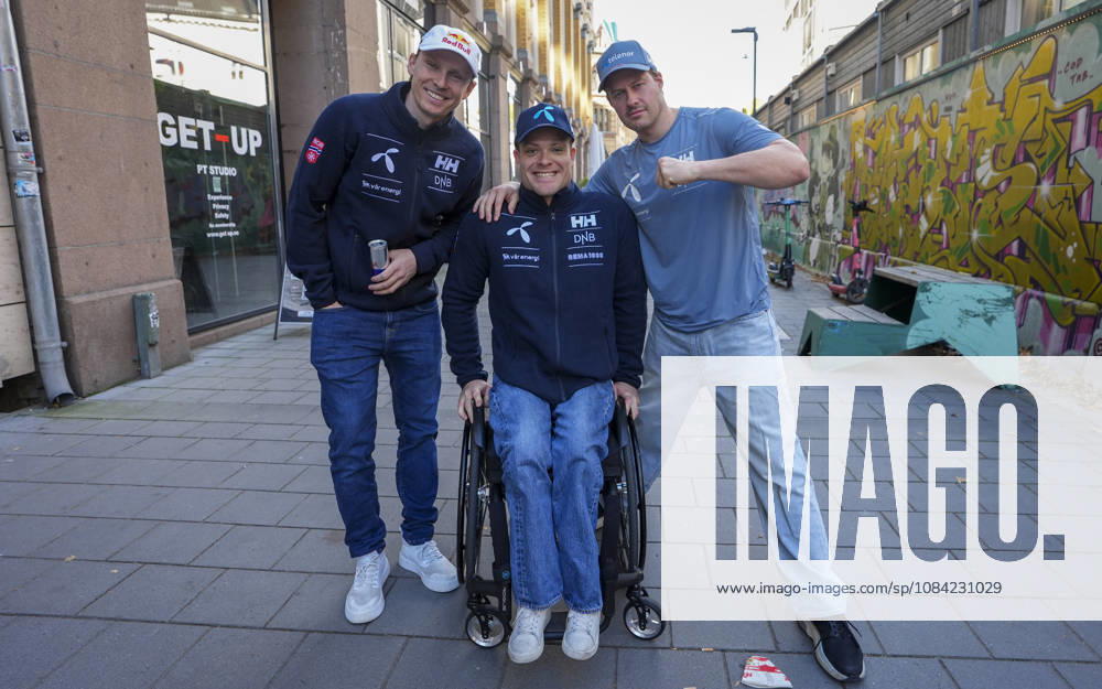 Kickoff with the National Alpine Ski Team, Oslo, October 7, 2026: Henrik Kristoffersen, Jesper Saltvik Pedersen, and Adrian Smiseth Sejersted at the season s kickoff with the National Alpine Ski Team. Photo: Lise Aserud, NTB, Oslo, Norway. . RESTRICTED USE FOR BETTING COMPANIES.