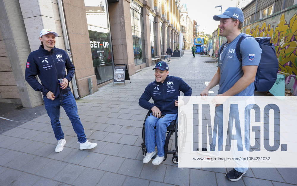Kickoff with the National Alpine Ski Team, Oslo, October 7, 2026: Henrik Kristoffersen, Jesper Saltvik Pedersen, and Adrian Smiseth Sejersted at the season s kickoff with the National Alpine Ski Team. Photo: Lise Aserud, NTB, Oslo, Norway. . RESTRICTED USE FOR BETTING COMPANIES.