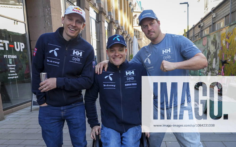 Kickoff with the National Alpine Ski Team, Oslo, October 7, 2026: Henrik Kristoffersen, Jesper Saltvik Pedersen, and Adrian Smiseth Sejersted at the season s kickoff with the National Alpine Ski Team. Photo: Lise Aserud, NTB, Oslo, Norway. . RESTRICTED USE FOR BETTING COMPANIES.