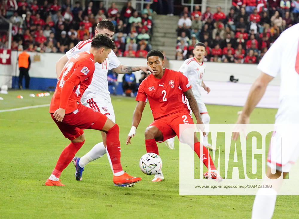 Lucerne, Switzerland, Thermoplan Arena, Men s Soccer, 2026–2027 Season, Nations League, Switzerland vs. North Macedonia, 3–0, Photo by Sascha Britschgi (SUI), Single Frame, Action Shot