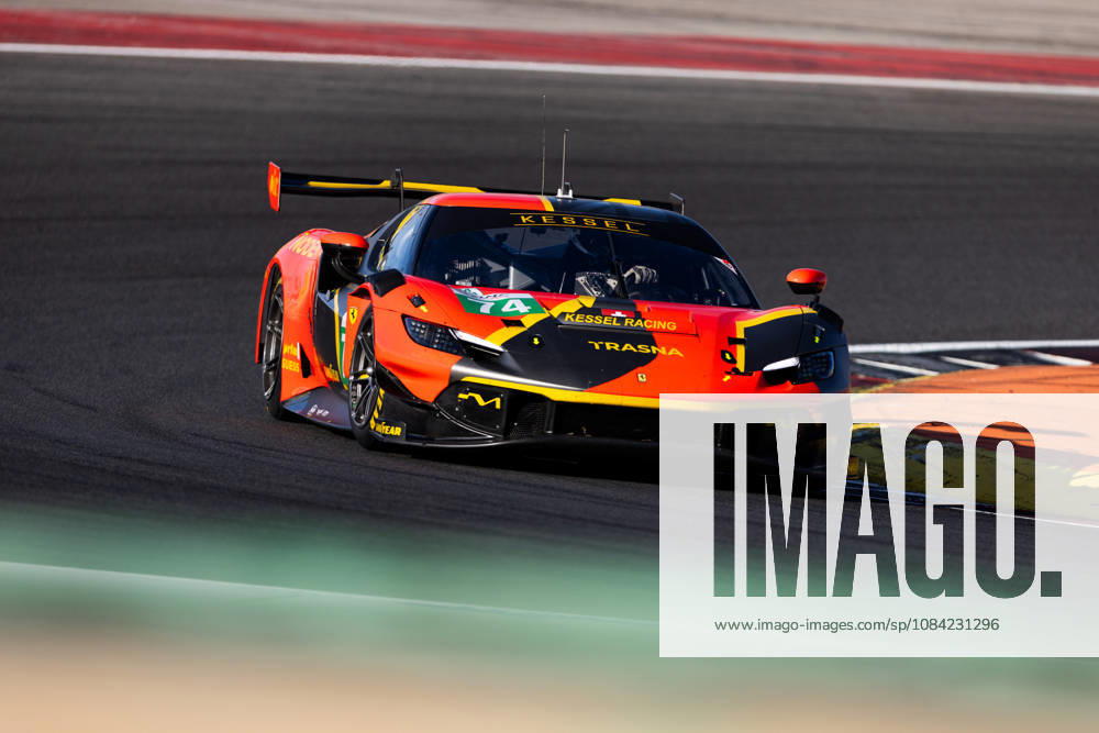 AUTO - ELMS - 4 HOURS OF PORTIMAO 2026 74 GILBERT Andrew (uae), RUEDA Fran (esp), LEROUX Romain (fra), Kessel Racing, Ferrari 296 LMGT3 Evo, LMGT3, action during the 4 Hours of Portimao 2026, 6th round of the 2026 European Le Mans Series on the Autodromo Internacional do Algarve from October 8 to 10, 2026 in Portimao, Portugal -