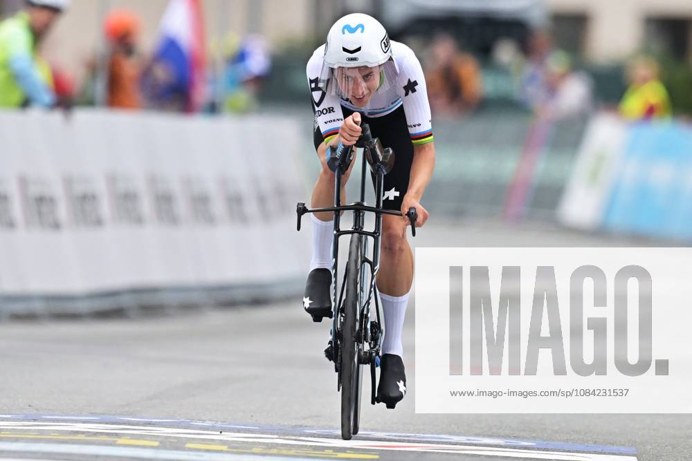 Switzerland s Marlen Reusser crosses the finish line to win the Women Elite Individual Time Trial race (22km) at the cycling UEC Road European Championships, in Ljubljana, Slovenia, on Wednesday 7 October 2026. The UEC Road European Championships are taking place from 02 to 07 October in Ljubljana, Slovenia. DAVIDxPINTENS x189049001x