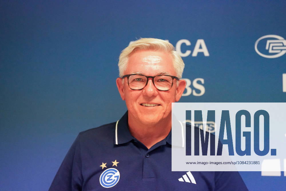 Switzerland, Zurich Soccer Grasshopper Club Zurich Introduction of Head Coach Olaf Janßen Press Conference Zurich Facial expressions, Emotion, Press conference, Media, Portrait photo, Portrait, Individual shot, Portrait