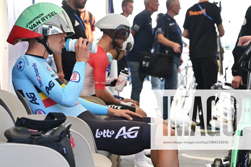 Belgium s Sander De Pestel pictured ahead of the Men Elite Individual Time Trial race (22km) at the cycling UEC Road European Championships, in Ljubljana, Slovenia, on Wednesday 7 October 2026. The UEC Road European Championships are taking place from 02 to 07 October in Ljubljana, Slovenia. DAVIDxPINTENS x189056495x
