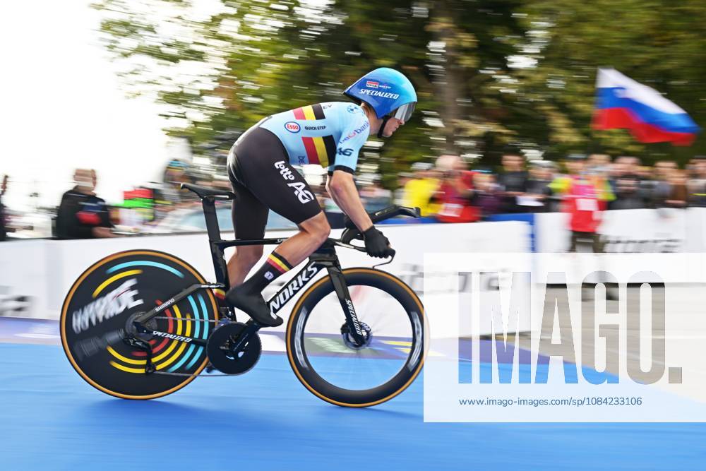 Belgium s Ilan Van Wilder pictured at the start of the Men Elite Individual Time Trial race (22km) at the cycling UEC Road European Championships, in Ljubljana, Slovenia, on Wednesday 7 October 2026. The UEC Road European Championships are taking place from 02 to 07 October in Ljubljana, Slovenia. DAVIDxPINTENS x189058799x