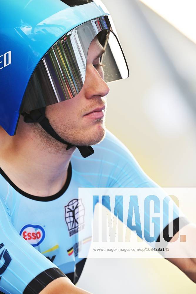 Belgium s Ilan Van Wilder pictured at the start of the Men Elite Individual Time Trial race (22km) at the cycling UEC Road European Championships, in Ljubljana, Slovenia, on Wednesday 7 October 2026. The UEC Road European Championships are taking place from 02 to 07 October in Ljubljana, Slovenia. DAVIDxPINTENS x189059079x