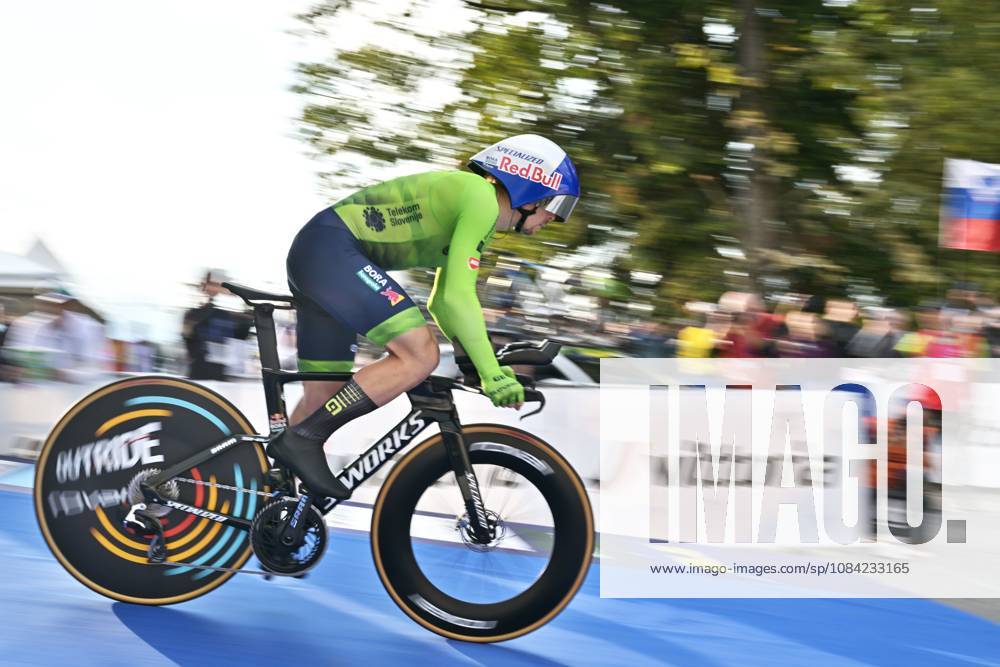 Slovenia s Jan Tratnik pictured at the start of the Men Elite Individual Time Trial race (22km) at the cycling UEC Road European Championships, in Ljubljana, Slovenia, on Wednesday 7 October 2026. The UEC Road European Championships are taking place from 02 to 07 October in Ljubljana, Slovenia. DAVIDxPINTENS x189059860x