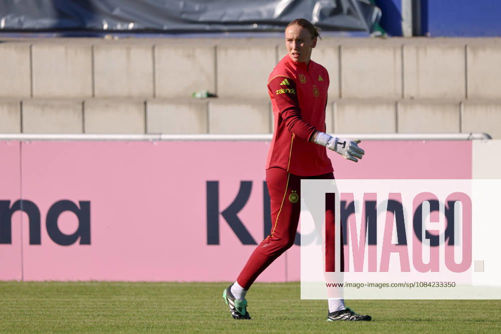 German Women s National Soccer Team Training Friendly Match: Germany vs. Australia Pictured: Goalkeeper Laura Dick, Germany