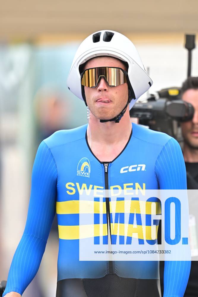 Sweden s Jakob Soderqvist pictured at the start of the Men Elite Individual Time Trial race (22km) at the cycling UEC Road European Championships, in Ljubljana, Slovenia, on Wednesday 7 October 2026. The UEC Road European Championships are taking place from 02 to 07 October in Ljubljana, Slovenia. DAVIDxPINTENS x189061769x