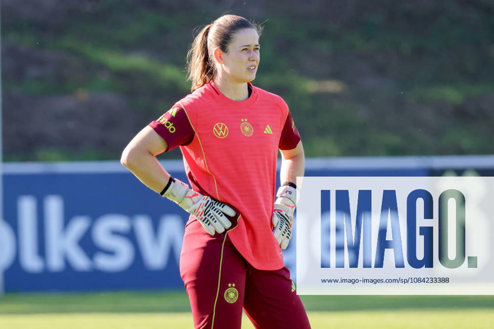 German Women s National Soccer Team Training Friendly Match: Germany vs. Australia Pictured: Goalkeeper Stina Johannes, Germany