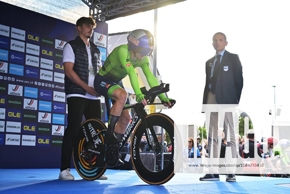 Slovenia s Jan Tratnik pictured at the start of the Men Elite Individual Time Trial race (22km) at the cycling UEC Road European Championships, in Ljubljana, Slovenia, on Wednesday 7 October 2026. The UEC Road European Championships are taking place from 02 to 07 October in Ljubljana, Slovenia. DAVIDxPINTENS x189062096x